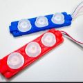 Red and Blue Flasher Light One Set (2pcs) For Car and Motorcycle. 