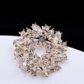 【HOT】 2022 New Crystal Rhinestone Flower Brooches Pins Women Clothes Scarf Buckle Garment Accessories Fashion Jewelry Gifts 2021 New. 
