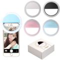 【ETOP】Mobile Phone Light Clip Selfie LED Auto Flash For Cell Phone Smartphone Round Portable Selfie Flashlight Makeup Mirror. 