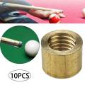 10x Billiard Cue Ferrules Billiard Cue Head Repair Billiard Cue Stick Ferrule Pool Cue 10.5mm. 