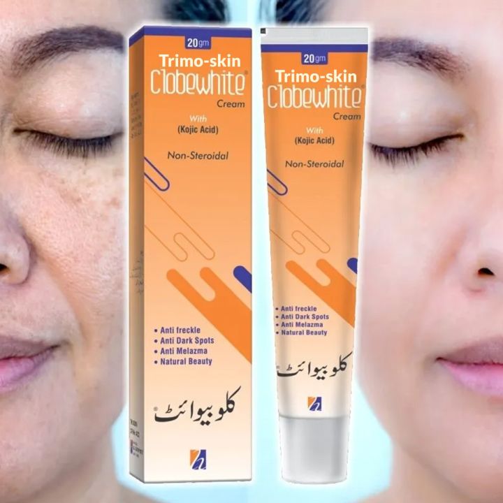 Trimoskin Clobevate Orange Cream (◕‿◕) for Face, Scar Removal, Acne, Hand, Foot, and Pigmentation With Kojic Acid Non Steroidal For All Skin Types - Girl & Women