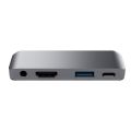 （NEW）RAYROW USB C Hub for iPad Pro iPad Air 4, 6 in 1 USB C for ipad with SD card reader slot TF card reader slot USB 3.0 port 4.12（Silver）. 