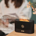 Flame Humidifier Fire Diffuser, Portable Noiseless Mist Air Aromatherapy Diffuser for Essential Oils for Home Office Bedroom with Night Light and No-Water Auto-Off Protection. 