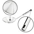Spider Strainer, Stainless Steel Frying Spoon with Handle,for Deep Fryer, Pasta, Spaghetti, Noodles. 
