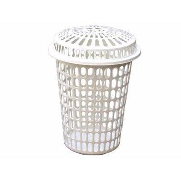 PLASTIC LARGE LAUNDRY WASHING CLOTHES LINEN STORAGE BIN BASKET 58 LITRE