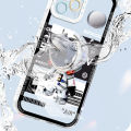 Hontinga for Xiaomi Poco X3 Pro / Poco X3 NFC Back Cover New Astronaut Crystal Case Camera Protection Transparent TPU Soft Phone Cases. 