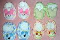 1 Pair - Newborn Baby Booties  (New Born Babies Stuffed Socks). 