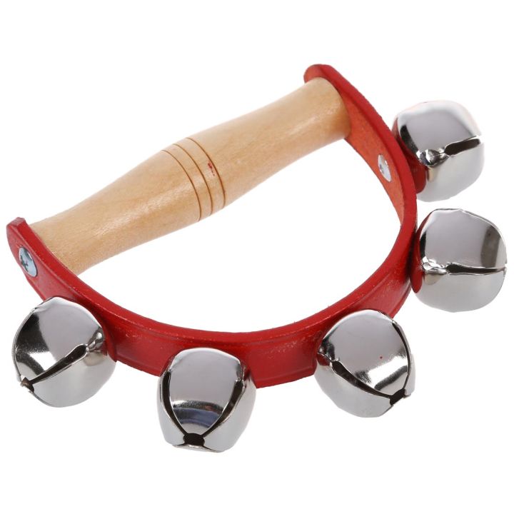 XHHDQES Tambourine Handbell Baby Kid Child Early Educational Musical Instrument Rhythm Beats Shaking Small Jingle Bell Toy Tool