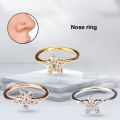 Piercing Stud Minimalistic Solid Color Body Retainer Nose Ring. 
