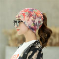 Hat: Female Spring and Summer Bald Head Breathable Chemotherapy Cap Woman Tulle Scarf Confinement Nightcap Indoor Yoga Hat Maternity Head Cap. 