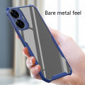Tokifu Realme C55 Casing Hard Case Clear Lens All-inclusive 4 Sides TPU Reinforced Corners Shockproof Back Cover. 