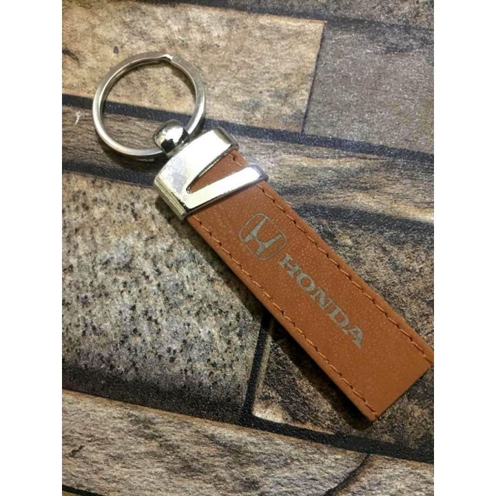 Honda Printed Leather Keychain