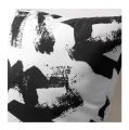 IKEA TURILL Cushion, white/black, 16x16", Made of microfiber. 