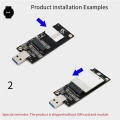 USB3.0 to NGFF Key B 3G4G WWAN Module Network Card Multifunction Test Adapter Board with SIM Slot Module. 