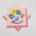 BABY SHOWER PARTY NAPKINS IN PINK COLOR (20 NAPKINS ). 