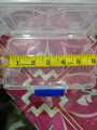 Multipurpose Plastic Storage small box for jewellery - food Length 6" width 3.5" depth 2.5". 