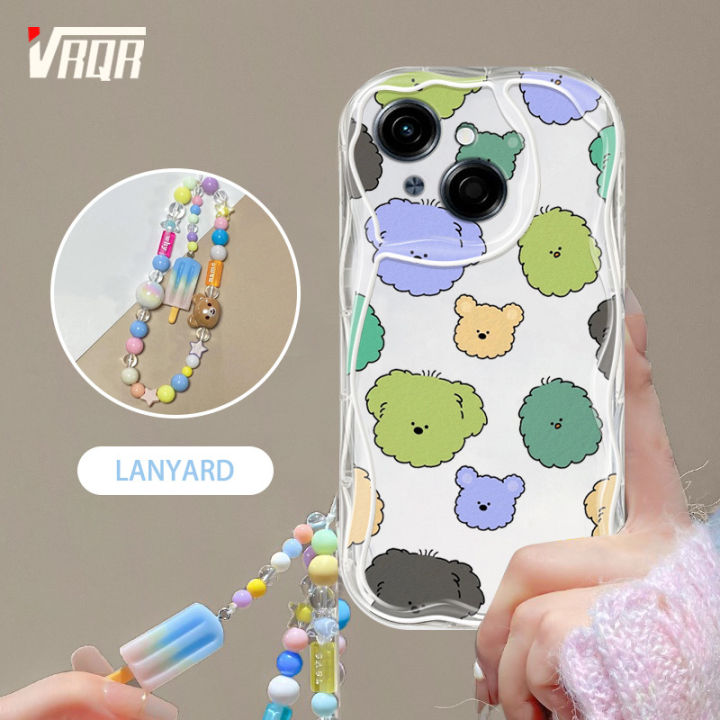 VRQR Candy Bracelet Case for Tecno Spark Go 1 GO 2025 Phone Phone Case Colorful cartoon Dog Wave Edge Shell