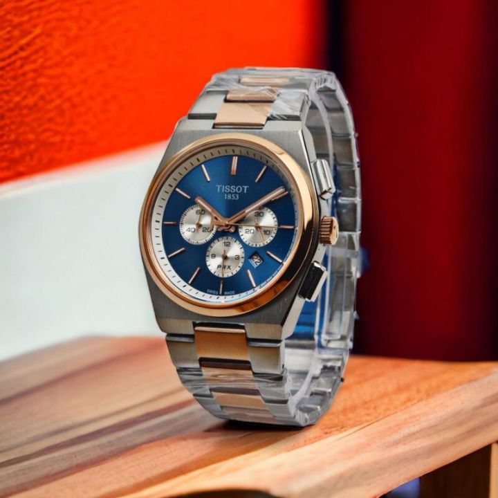 Tisot Premium Stainless steel  & luxury Watch for Men & Boys Chronograph Working and Water proof  with Stop Watch Feature