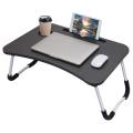 Portable Laptop Bed Table, Adjustable Lap Desk, E Laptop stand, Notebook Stand Reading Holder, Notebook Table Dorm Desk, Bed tray table with Foldable Legs & Cup Slot,for Eating Breakfast,Reading,Watching Movie on Bed/Sofa- Multicolor. 