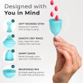 WANTER High Quality Menstrual Cup, Reusable Menstrual Period cup, Period Cup, Silicone Menstrual cup, Silicone Period Cup, Period Cup, Period Accessories, Menstrual Period Cup For Women And Gilrs, Small, Medium And Large Size. 