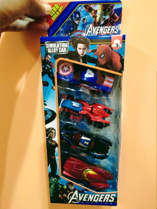 Pack%20Of%204%20MARVEL%20Model%20Alloy%20Car%20Toys%20Avengers%20Die%20Cast%20-%20Image%203