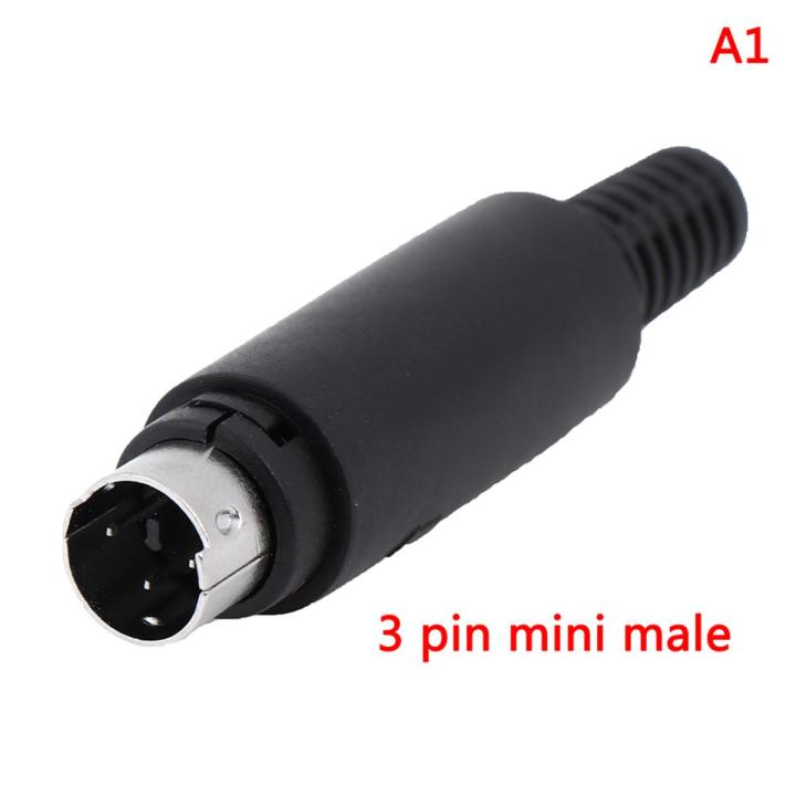 Mini DIN Plug Socket Connector 3/4/5/6/7/8 PIN Chassis Cable Mount Male Female