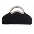 Black shyneel clutch bag for women CLB-0003-BKD-BL. 