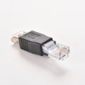 RJ45 Male to USB AF A Female Adapter Socket LAN Network Ethernet Router Plug. 
