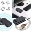 USB 2.0 Male to IDE SATA 2.5 "3.5" Converter Adapter Cable Hard Drive HDD Black. 