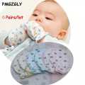 Momme Pack Of 4 Pairs Soft Cotton Baby Mittens For Newborn Baby Gloves Baby Infant. 