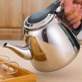 1.2L Induction Cooker Tea Pot Creative Kitchen Tools Stainless Steel Water Flat Bottom Coffee Kettle. 