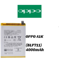 Oppo_ A1K Battery Replacement BLP711 Battery With 4000mAh Capacity-Silver. 