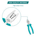 TOTAL 180mm Combination Pliers with One Color Handle THT110712. 
