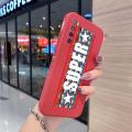 YIWESAN For Huawei Nova 7i Case Thin Side New Design Phone Case Square Edge Pattern Silicone Casing Fashion Tide Full Back Cover Camera Shockproof Protection Cases Softcase Men Women. 