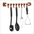 8 HangEase Hooks Kitchen Accessories Organizer Rack | Cloth Hanging Stand Wall Mounted. 
