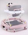 Babyhug 3 in 1 Activity Baby Walker Cum Rocker for Kids with Ajustable Height & Canopy and Parent Control Push Handle Footmat Music & Light- Pink. 