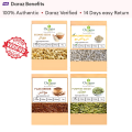 Seed cycle for PCOS kit 100 grams each, Original and Imported High quality I Pumpkin Seeds I Flax Seeds I Sesame Seeds I Unshelled Sunflower Seeds. 