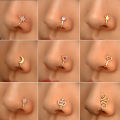 New EB Non-perforated U-haped Noe Clip tar Love Crown Noe Ring Fahion Creative Naal Ornament Jewelry Acceory. 