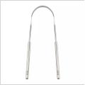 Stainless Steel U-shaped Tongue Cleaner ,Tongue Scraper Easy To Use  for Hygiene with Hand Grip, Stainless Steel Tongue Cleaner Scraper Bacteria Inhibiting, Non-Synthetic Grip. 
