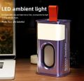 Transparent Wireless Speaker K08 Portable Stereo Bluetooth Compatible 5.3 Crystal Transparent Speaker Rechargeable Smart Speaker, Cyberpunk Style RGB Rhythm Light Breathing 360° Stereo Surround TF Card Support 5W Subwoofer 3D Stereo Pocket Size Speaker. 