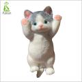 Fidget Cat Toy Soft Cat Stress Relief Toy for Kids Adults Squeeze Anxiety Fidget Ball for Sensory Play Cute Animal Pinch Toy for Teens Calming Kitten Toy for Stress Relief Stretchy Cat Toy. 