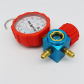 800PSI Refrigerant Manometer Air Condition Pressure Gauge Manometer Valve Manometro for R410A R22 R134A R404A. 