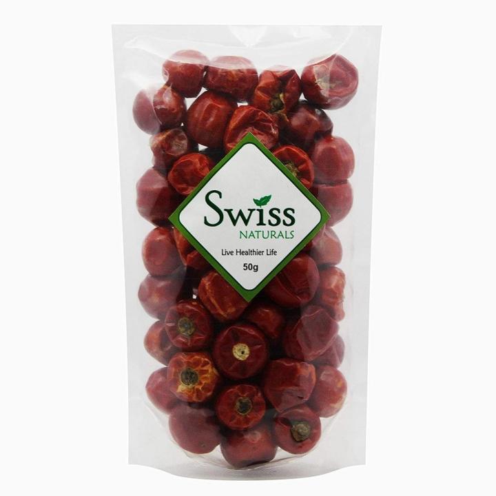 Red Chilli Whole | Gol Mirchi, 50g | Spicy Round Chillies | Sabut Lal Mirch |