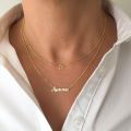 The Jewel Lodge Double Chain, Name Locket, For Girls & Boys, Layered Necklace, Customize Name Necklace, Jewelry for Girls, Necklace for Girls, Name Chain. 