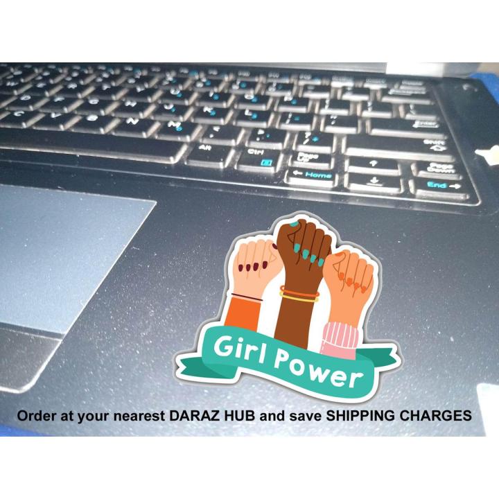 Girl Power Stickers for Laptop - Stickers for girls - Aesthetic Art Stickers -for mobile back, Laptop, dairy and for decorating your stuff and making them look more attractive - Girl Power Stickers for Mobile