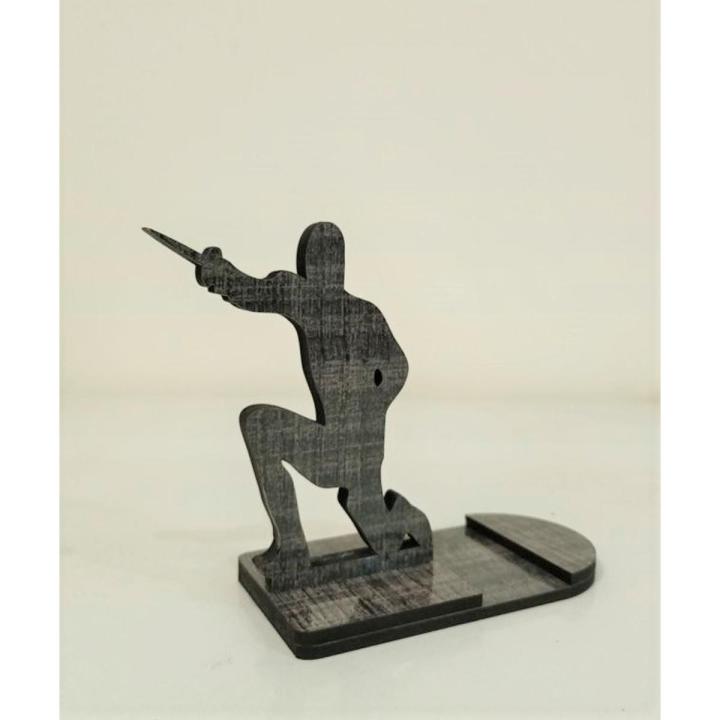 Mobile Holder, Phone Stand, Laser Cut, Laminated MDF Wood