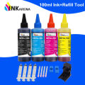 【2024】 Printer Ink for HP 304 XL Ink Cartridge For HP 301XL 301 300 302 303 XL 901 350 351 650 For HP 62 65 61 680 63 Refill Ink Kit. 