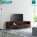 TVUNIT104 - Sheesham Wood Dark Brown Polish Finish TV Console Entertainment Unit Living Room Table TV Bedroom Furniture Desk. 