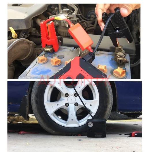 M Power Multi Function Portable Heavy Duty Jump Starter Power Bank and Tire Infltor