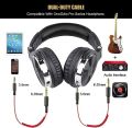 OneOdio A71 Hi-Res Studio Recording Headphones - Wired Over Ear Headphones with SharePort, Monitoring Mixing Foldable Headset with Stereo Sound, 3.5/6.35MM Jack for PC Computer DJ Guitar-Red. 